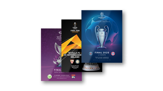 2020 Official UEFA Finals Programmes x3