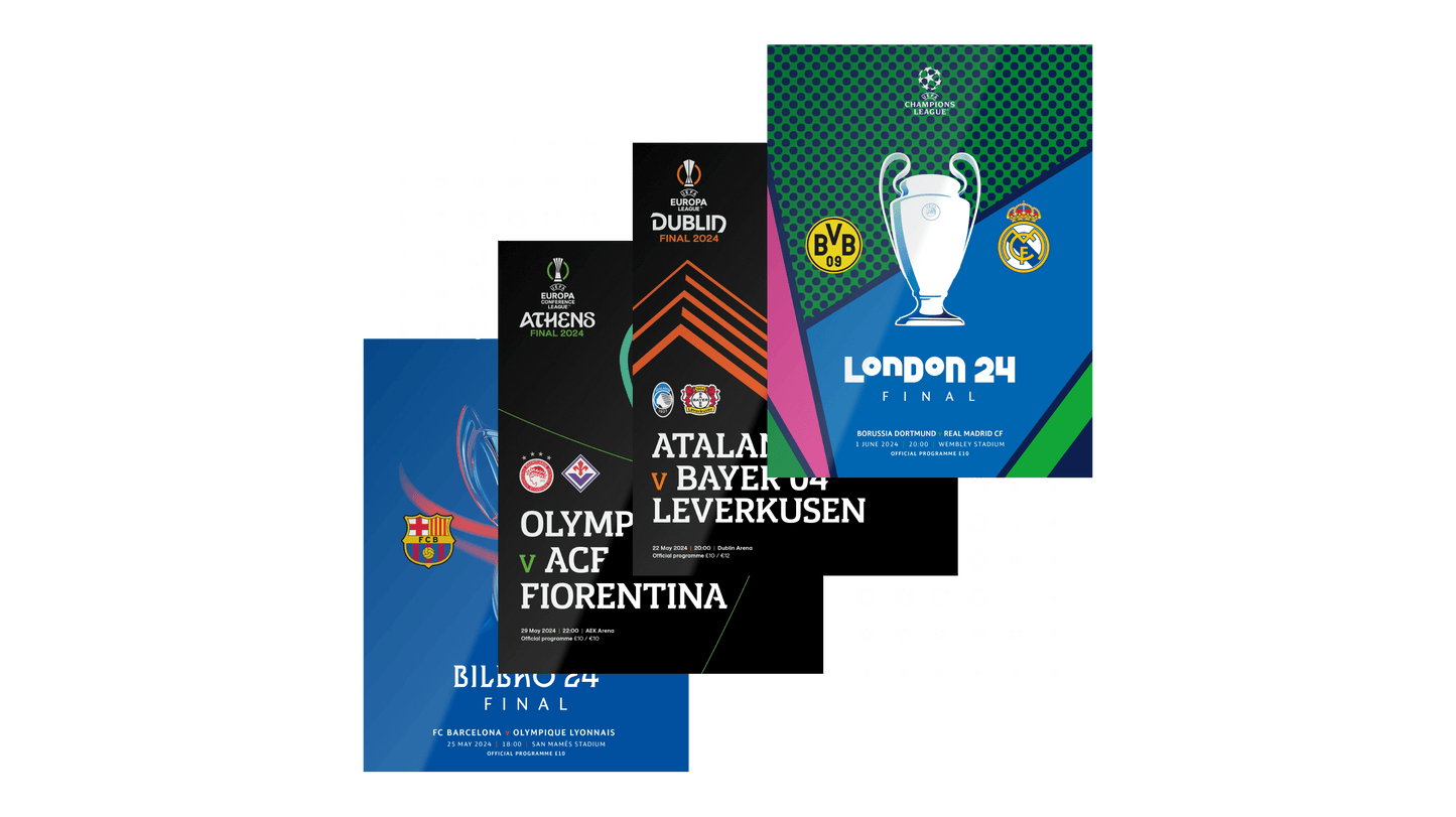 2024 Official UEFA Finals Programmes x4