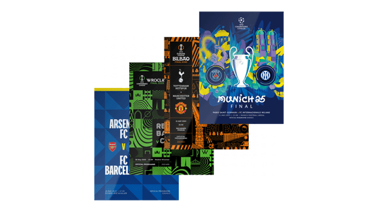 2025 Official UEFA Finals Programmes x4