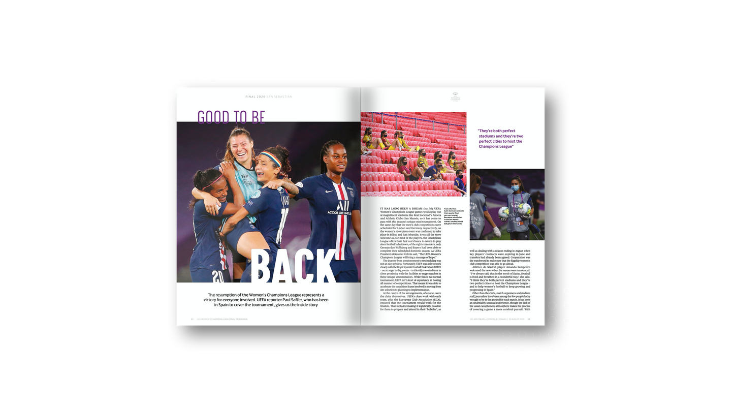 UEFA Women's Champions League Final Programme 2020