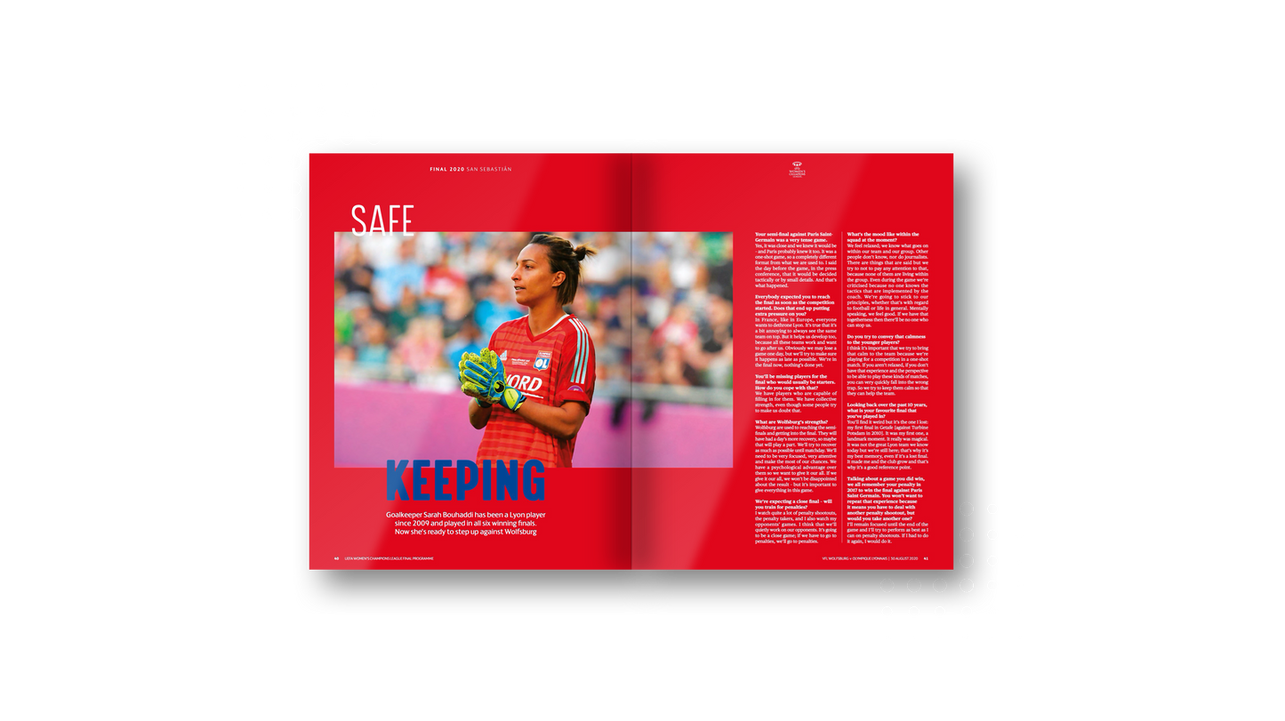 UEFA Women's Champions League Final Programme 2020