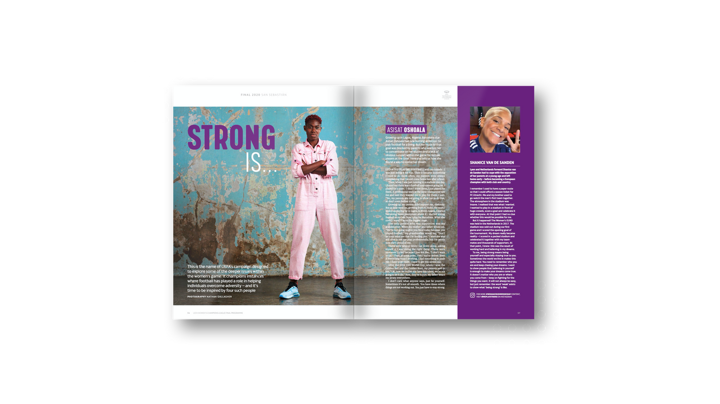 UEFA Women's Champions League Final Programme 2020