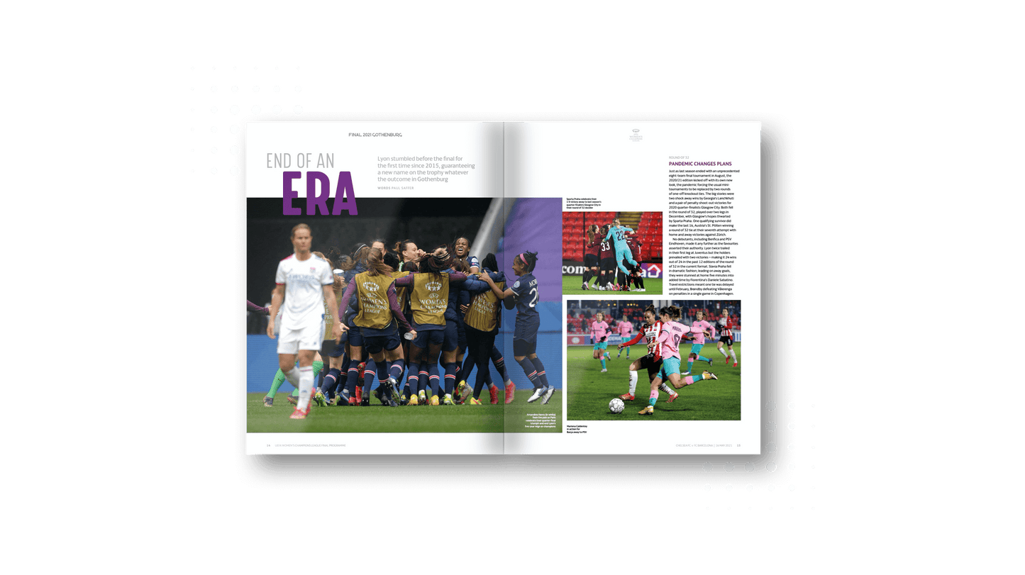 UEFA Women's Champions League Final Programme 2021