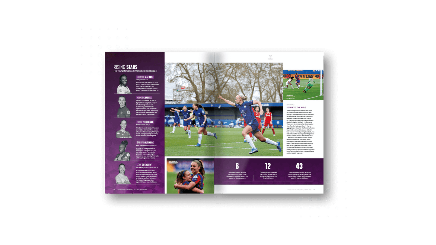 UEFA Women's Champions League Final Programme 2021