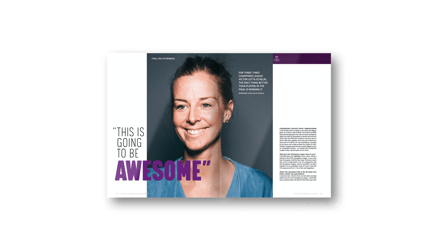 UEFA Women's Champions League Final Programme 2021