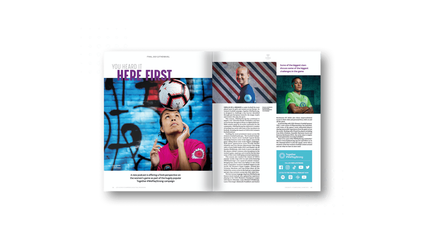 UEFA Women's Champions League Final Programme 2021